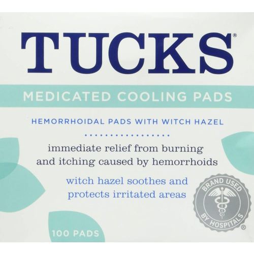 TUCKS Medicated Cooling Pads 100 Each