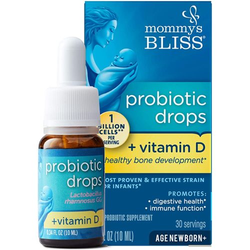 Mommy's Bliss - Probiotic Drops + Vitamin D - 0.34 FL OZ Bottle