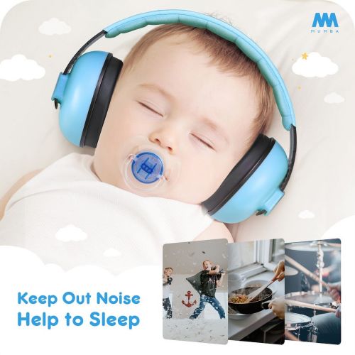 Mumba Baby Ear Protection Noise Cancelling Headphones, Earmuffs for Ages 3-24+ Months, Lightweight, SNR 26dB