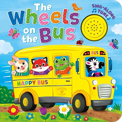 Wheels on the Bus Song Book – 1-Button Musical Board Book for Toddlers & Infants | Sing-Along Sound Book with Adorable Animal Friends | Ages 1 and Up Board book – Sound Book, May 21, 2024