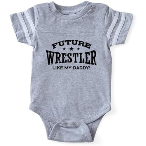 CafePress Future Wrestler Like My Daddy Cute Infant Baby Football Bodysuit