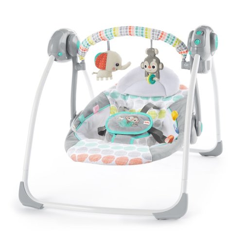 Bright Starts Whimsical Wild Portable Baby Swing, Ages Newborn +