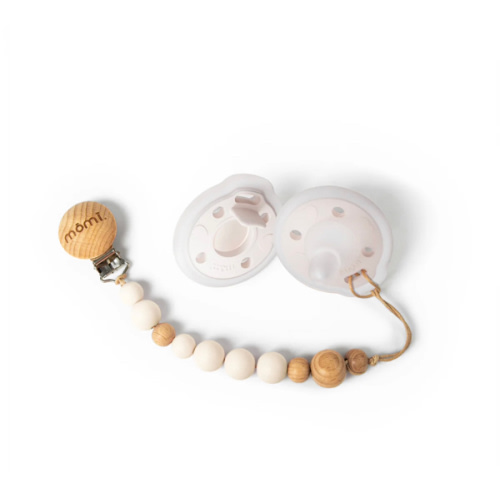 mōmi babypace pacifier gift set - pearl