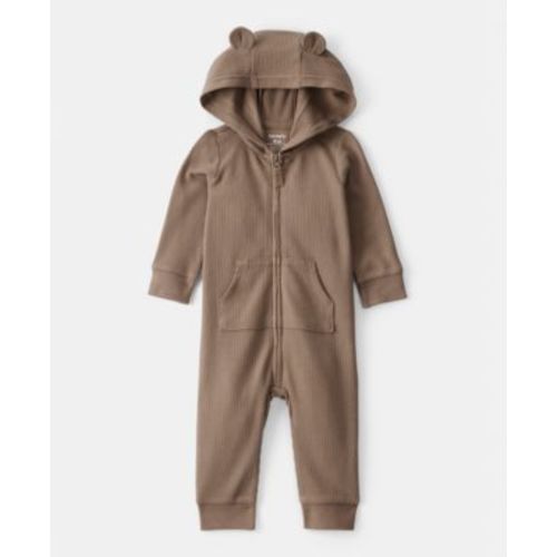 Baby Boys Bear Long-Sleeve Thermal Jumpsuit