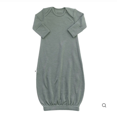 Merino Wool Baby Gown |Natural Merino Wool Baby Sleepwear – Woolino