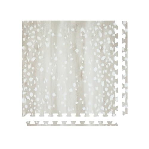 House of Noa Play Mat – 4'x8' Shea Fawn – Set of 8 Tiles – Cushioned EVA Foam Play Mat for Floor, Soft Interlocking Mats for Hard Floors