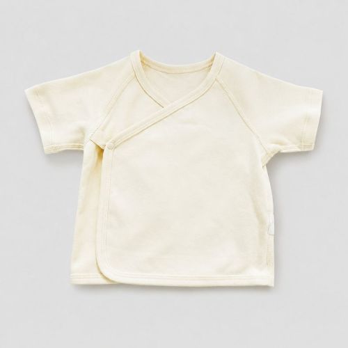 Baby Baby Pima Cotton Side-snap Tee - Beige Beige 66cm (3m-6m)