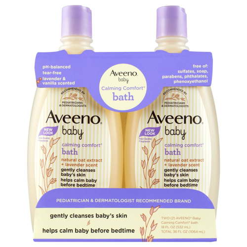 Aveeno Baby Calming Comfort Bath Wash 18 fl. oz., 2 pk.