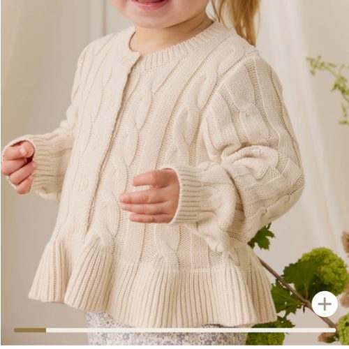 Harriet Cardigan - Vanilla – Jamie Kay USA