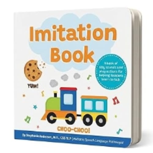 Imitation Book: Interactive & Fun Learn to Talk Board Book For Toddlers Ages 0-4, Written by a Speech Therapist