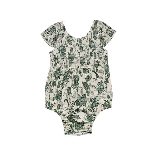 Baby Marlow Romper in Vintage Sage Bloom 3 - 6 months