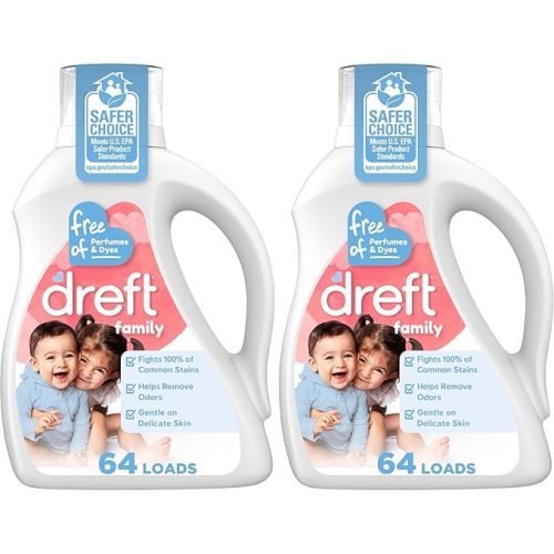 Dreft Liquid Laundry Baby Detergent Unscented 92 fl oz 64 loads (Pack of 2)