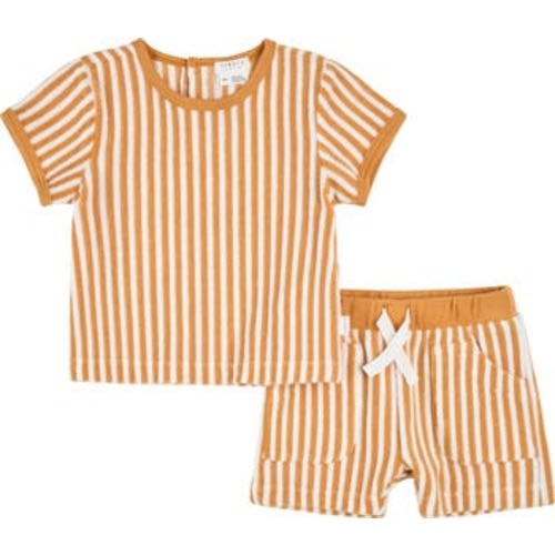 Stripe Terry T-Shirt & Shorts Set, 12M