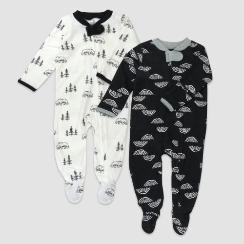 Honest Baby 2pk Organic Cotton Rainbow Sleep N' Play