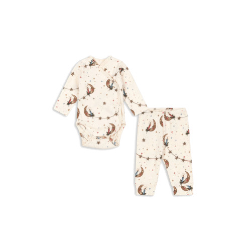 Konges Slojd cream Baby Set: Bodysuit and Pants