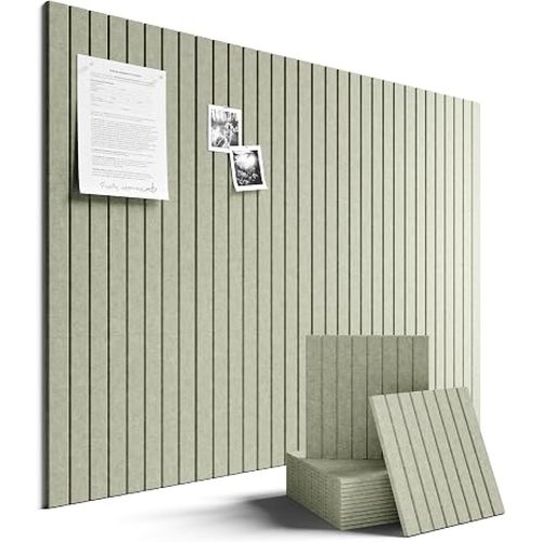 Fluxynara 48" x 36" Large Felt Bulletin Board, Sage