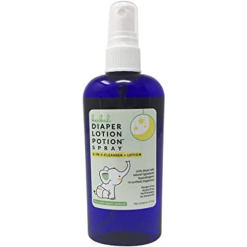 All Natural Diaper Rash Guard for Your Baby's Bottom - Healing and Soothing 2-in-1 Herbal Cleanser and Lotion - Moisturizes and Protects (4 Ounce Spray)