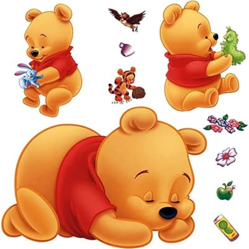 DEKOSH Winnie the Pooh Wall Decals for Baby Nursery Decor