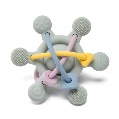 Little Rawr Silicone Rattle & Teether Wheel Pastel Small