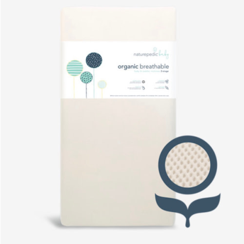 Breathable Organic 2-Stage Baby Crib Mattress