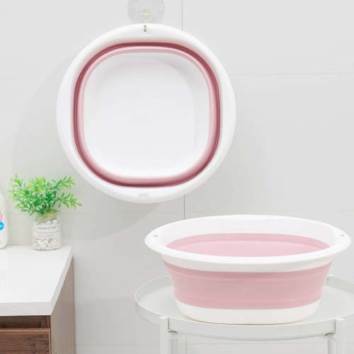 LBJTAKDP Collapsible Wash Basin, Foldable Dish Tub, Small Medium Large Portable Sink for Kitchen, Camping, Rv, Baby Bottles, Laundry, Plastic Wash Basin