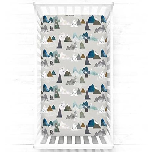 TANOFAR Crib Sheets Fitted for Boys and Girls, Stretch Soft Baby Crib Fitted Sheet for 28x52 Inches Standard Size Crib and Toddler Mattress, Leaf Animal