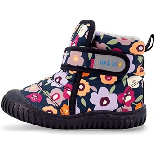 JAN & JUL Insulated Winter Booties for Toddlers, Water-Resistant Snow Boots for Little Kids