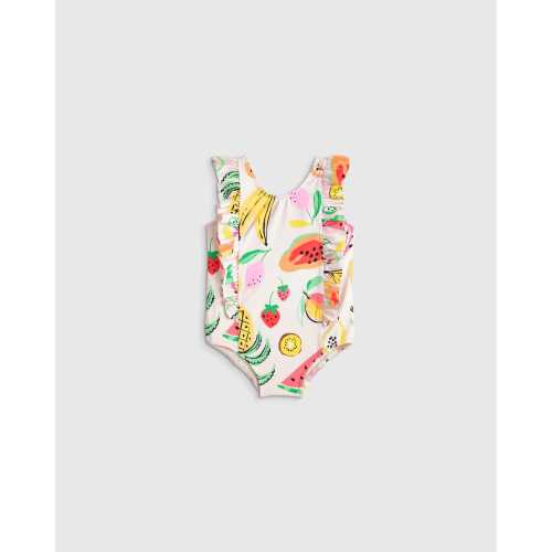 Ruffle One Piece Swimsuit - Baby in Fruit Punch