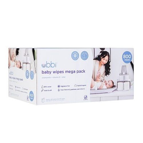Ubbi Baby Wipes 800-ct Mega Pack Hypoallergenic Baby Wipes
