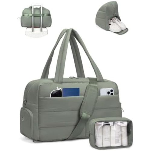 Gitus Travel Duffle Bag for Women Puffer Weekender Bags Carry on Gym Bag