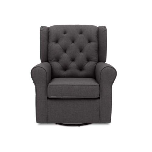 Nursery Glider Swivel Rocker Chair - Charcoal