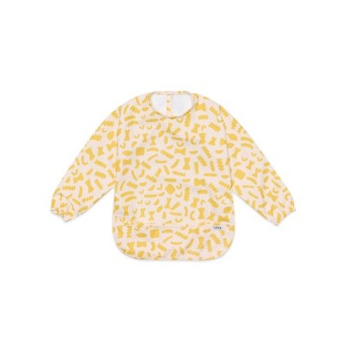 Lalo Long Sleeve Smock Bib - Pasta
