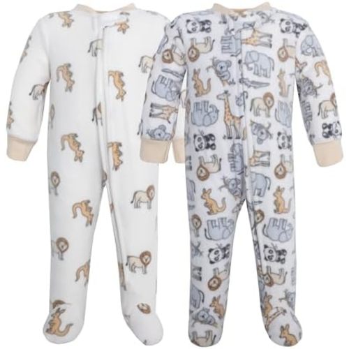 Hudson Baby Unisex Baby Fleece Sleep and Play