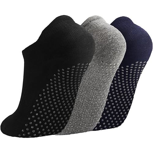Breslatte Grip Socks Pilates Socks with Grips for Women Non Slip Grippers Womens