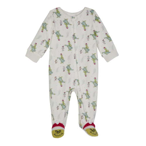 Grinch Baby One-Piece Footed Sleep N' Play, Sizes Newborn-9 Months
