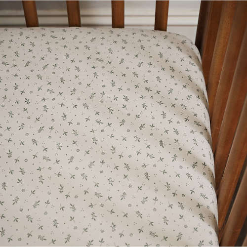Bramble Floral Baby Crib Fitted Sheet