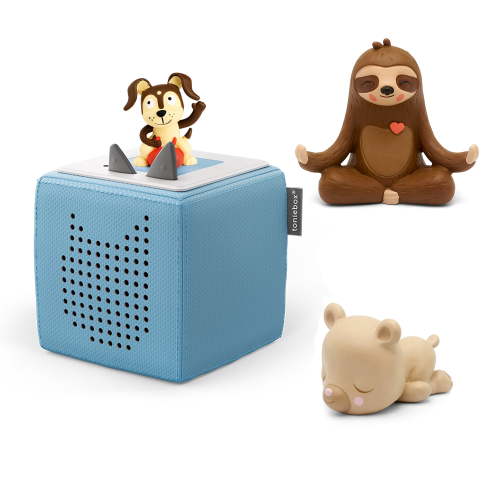 Tonies Playtime Puppy Starter Set Blue - Bilingual PLUS Tonies Audio Figurine for Toniebox Mindfullness & Audio Figurine for Toniebox Sleepy Friends: Sleepy Bear (English Only) Bundle - Walmart.ca