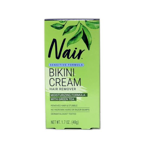 Nair Bikini Cream with Green Tea Sensitive Formula, 1.7 Ounce