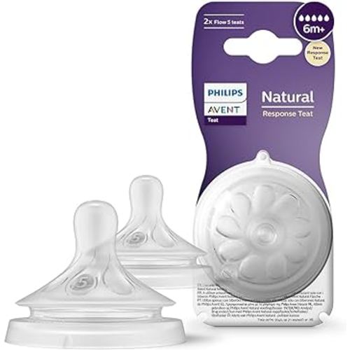 Philips AVENT BPA Free Natural Fast Flow Nipples, 2-Pack