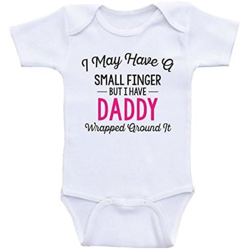 Baby Girl Clothes - Daddy Wrapped Around My Finger - OnePiece Shirt Bodysuits