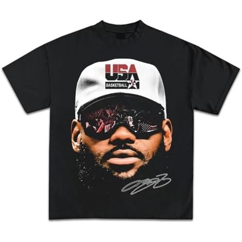Vintage Basketball Graphic T-Shirt Collection Rap Hip-Hop Style Y2K Streetwear for Men Women Sports Fans