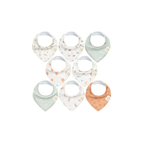 8-Pack Organic Bandana Bibs (WILDERNESS)