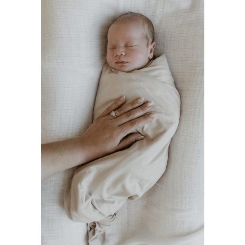 Oat Perfect Bamboo Swaddle | Beige Baby Swaddle - Beluga Baby Carriers