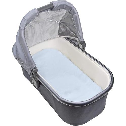 Kushies S335-BLU Fitted Bassinet Sheet, Blue