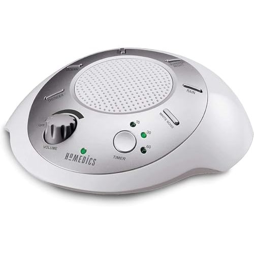 Homedics SoundSleep White Noise Sound Machine, Silver
