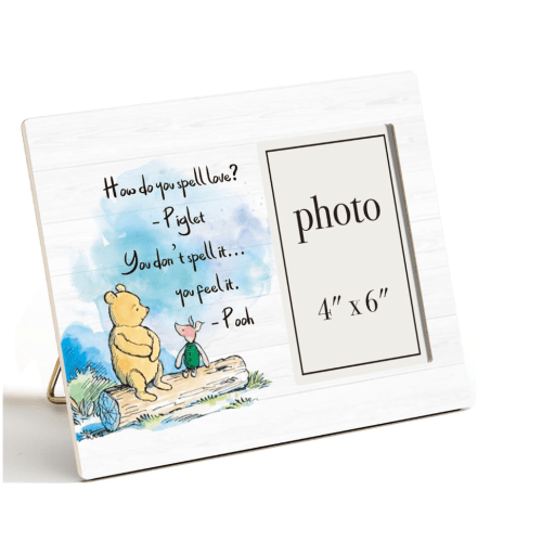 AKFVNSFK Pooh Bear Quote Picture Frame, Nursery Gifts for Kids Grandkids