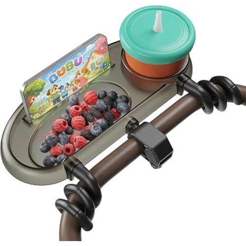 Mamazing 3 in 1 Universal Stroller Snack Tray with Cup & Phone Holder