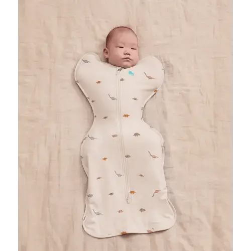 Swaddle Up™ 1.0 TOG Cotton Cream Dino Snore