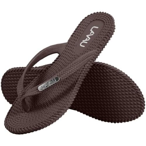 LAVAU Flip Flops for Women, Waterproof Non Slip Thong Sandals for Shower Beach Pool, 100% Recyclable