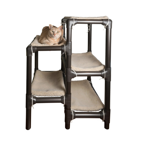 Walnut Cat Tower